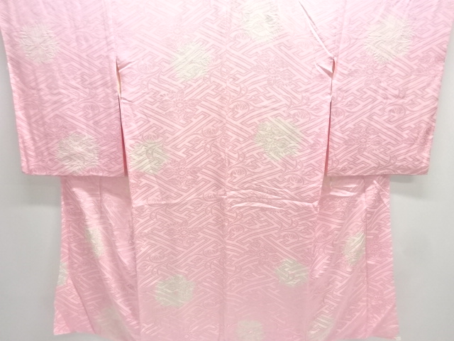JAPANESE KIMONO / ANTIQUE JUBAN / SILK / SHIBORI / FLOWER